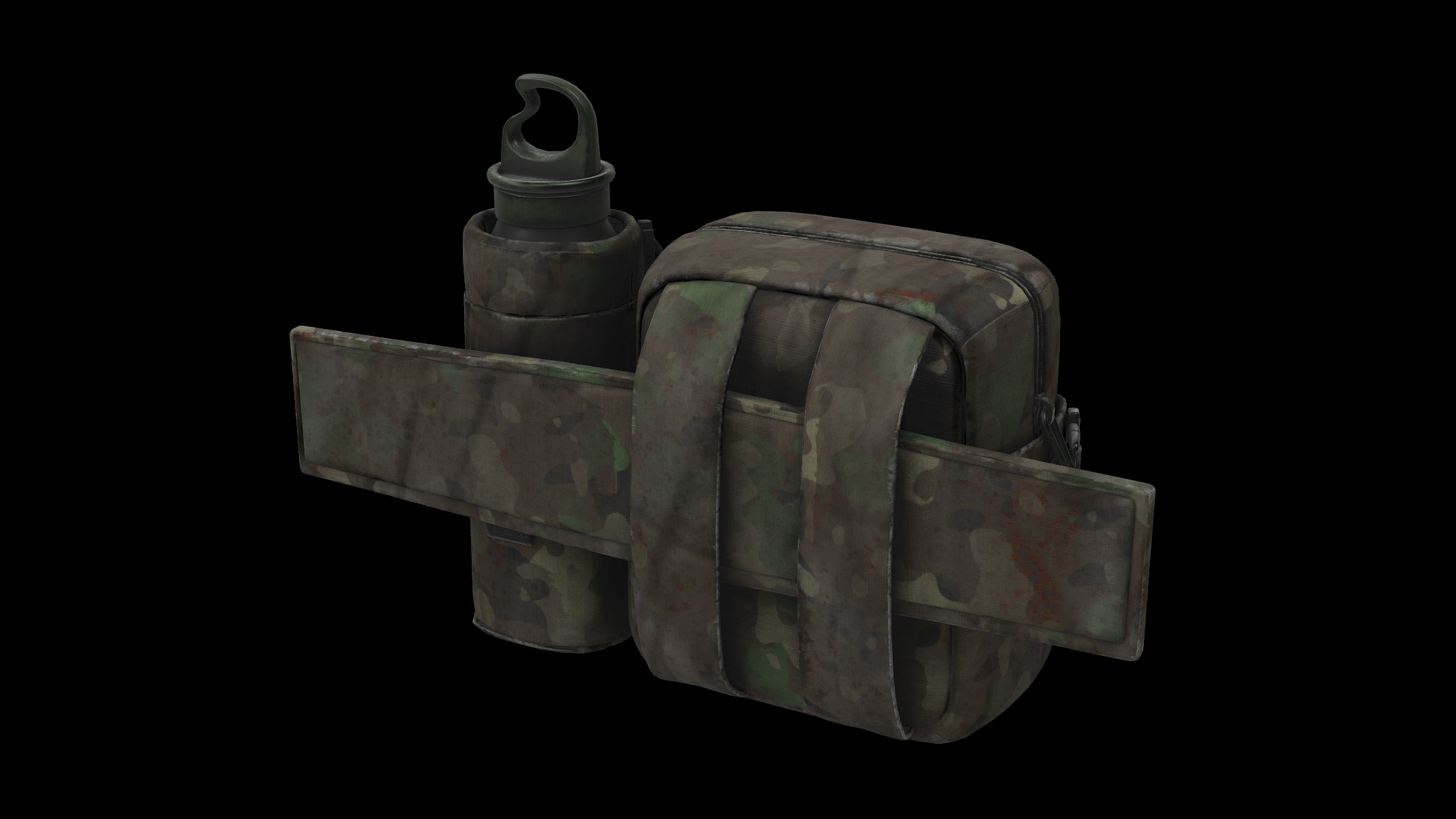 multi pouch bag 3D model_1