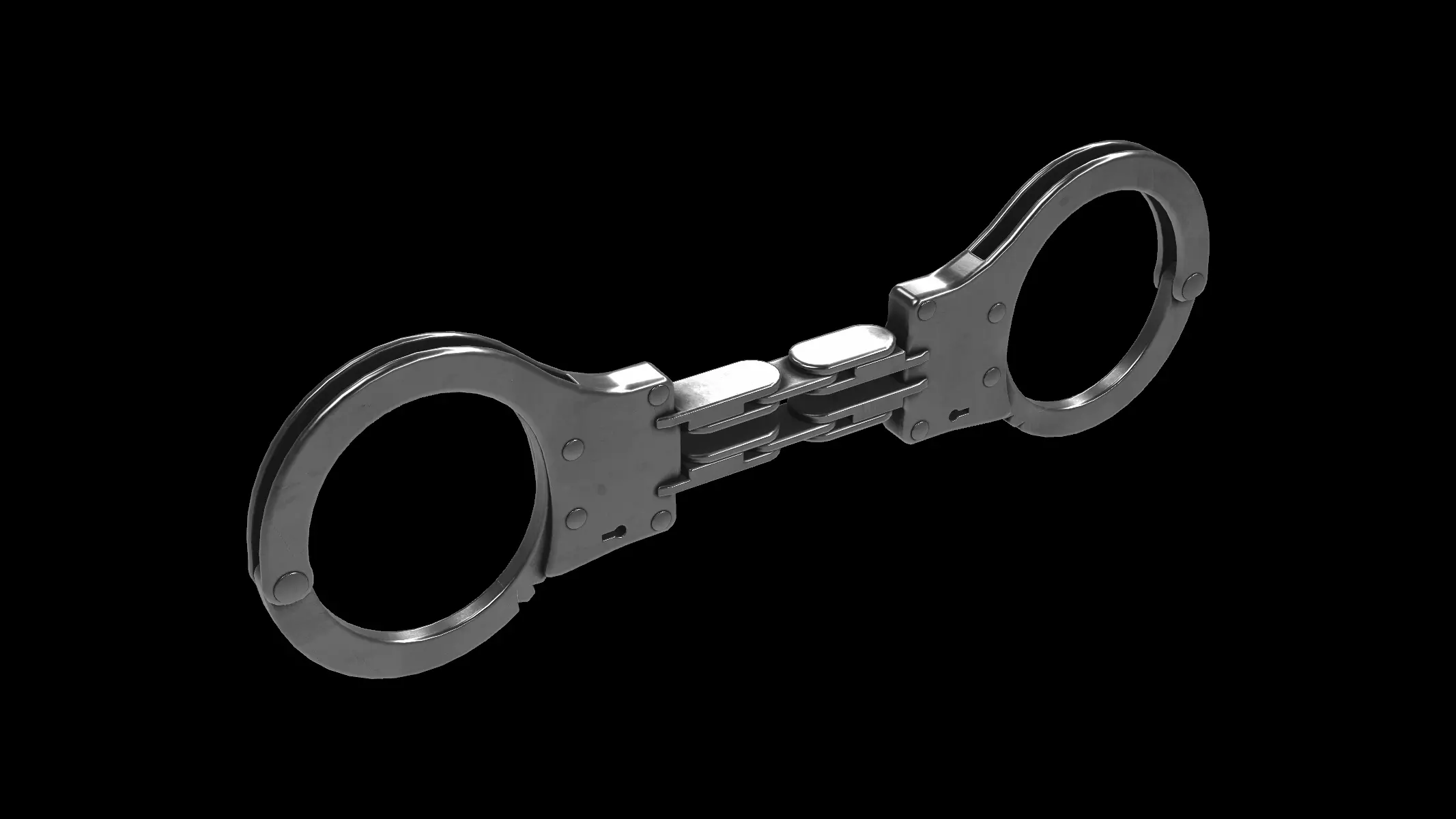 police handcuffs 3D model