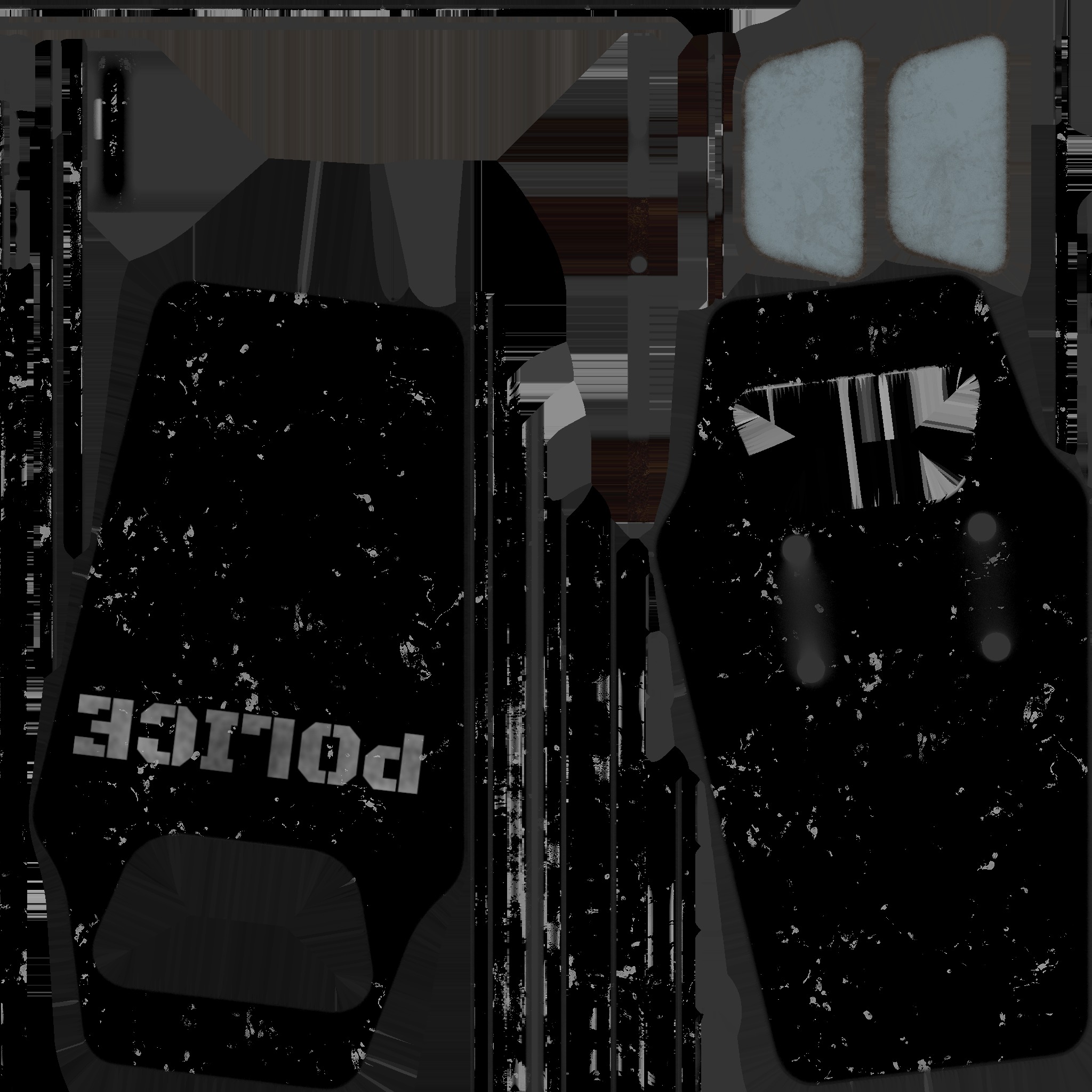 police shield 03 3D model_6