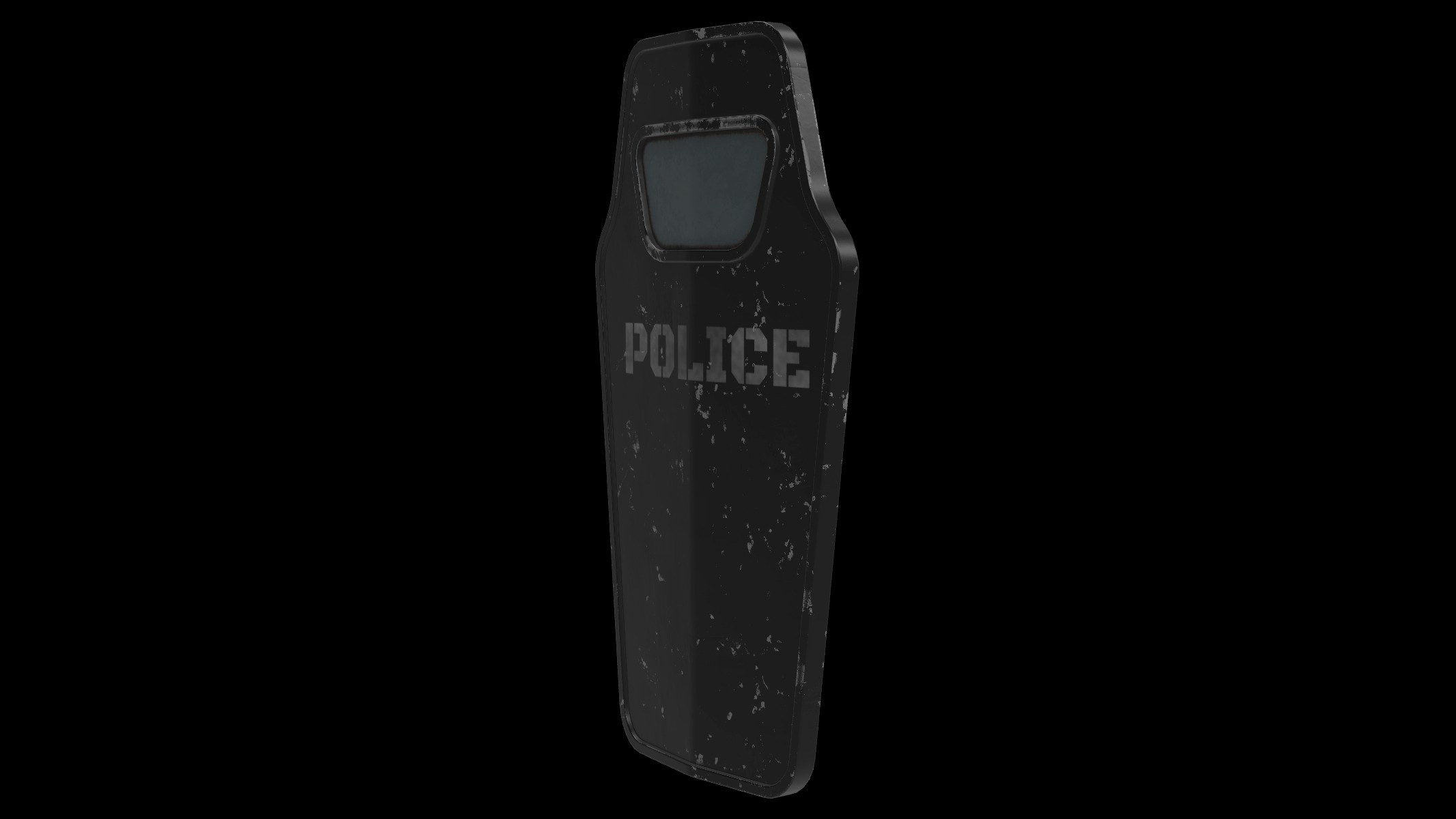 police shield 03 3D model_3