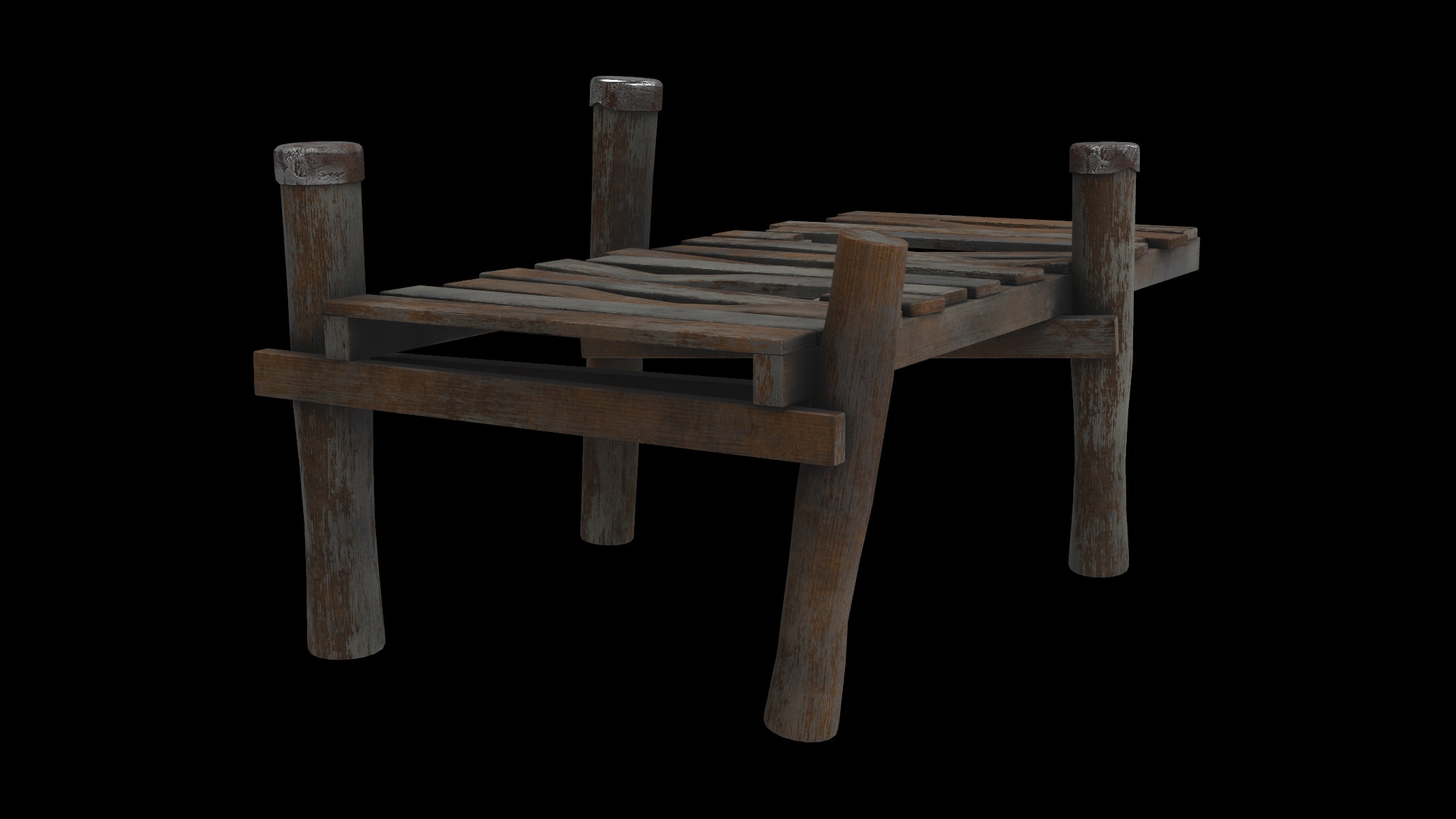 wood dock 03 3D model_4