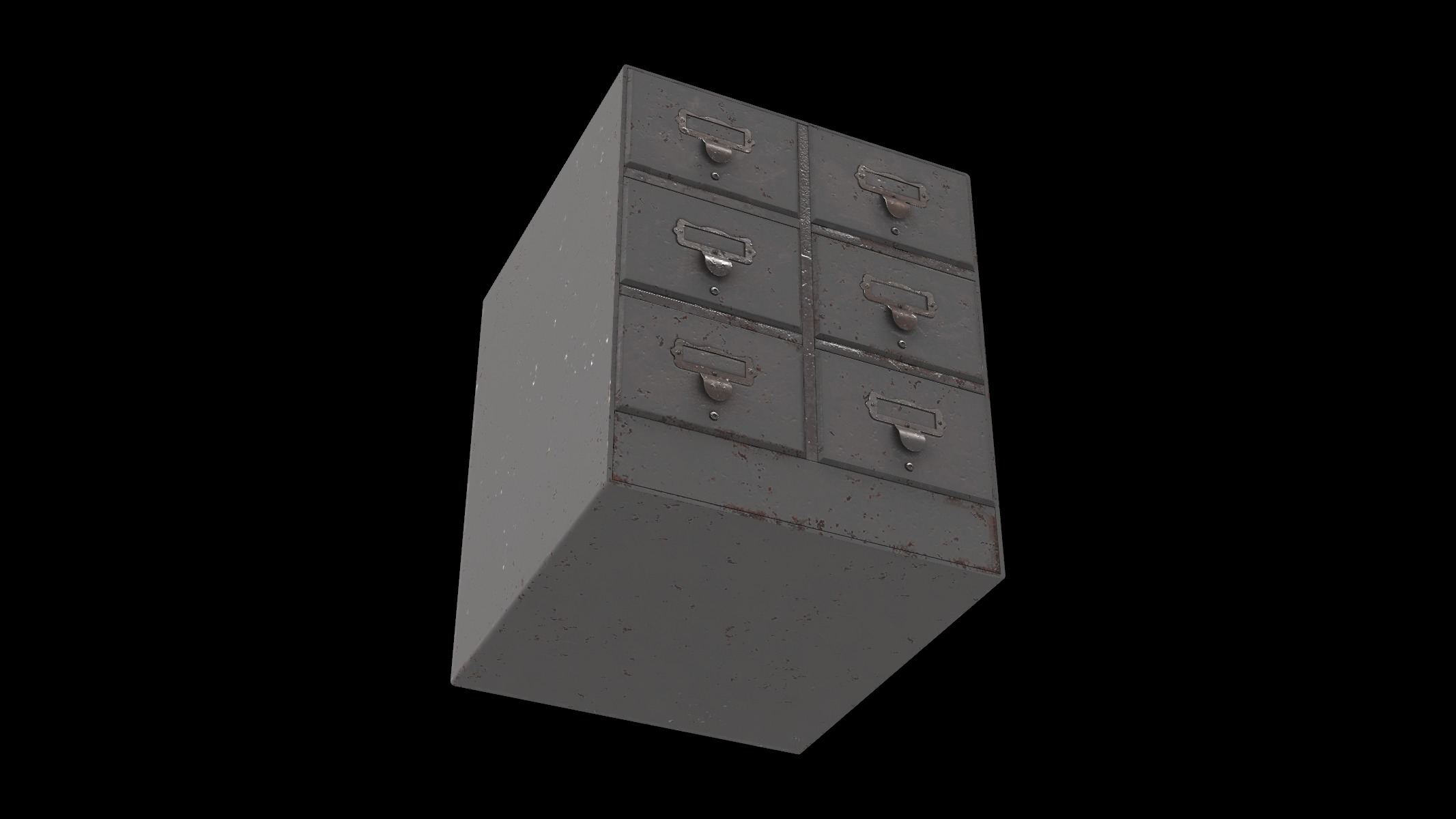 vintage desk organizer 3D model_4