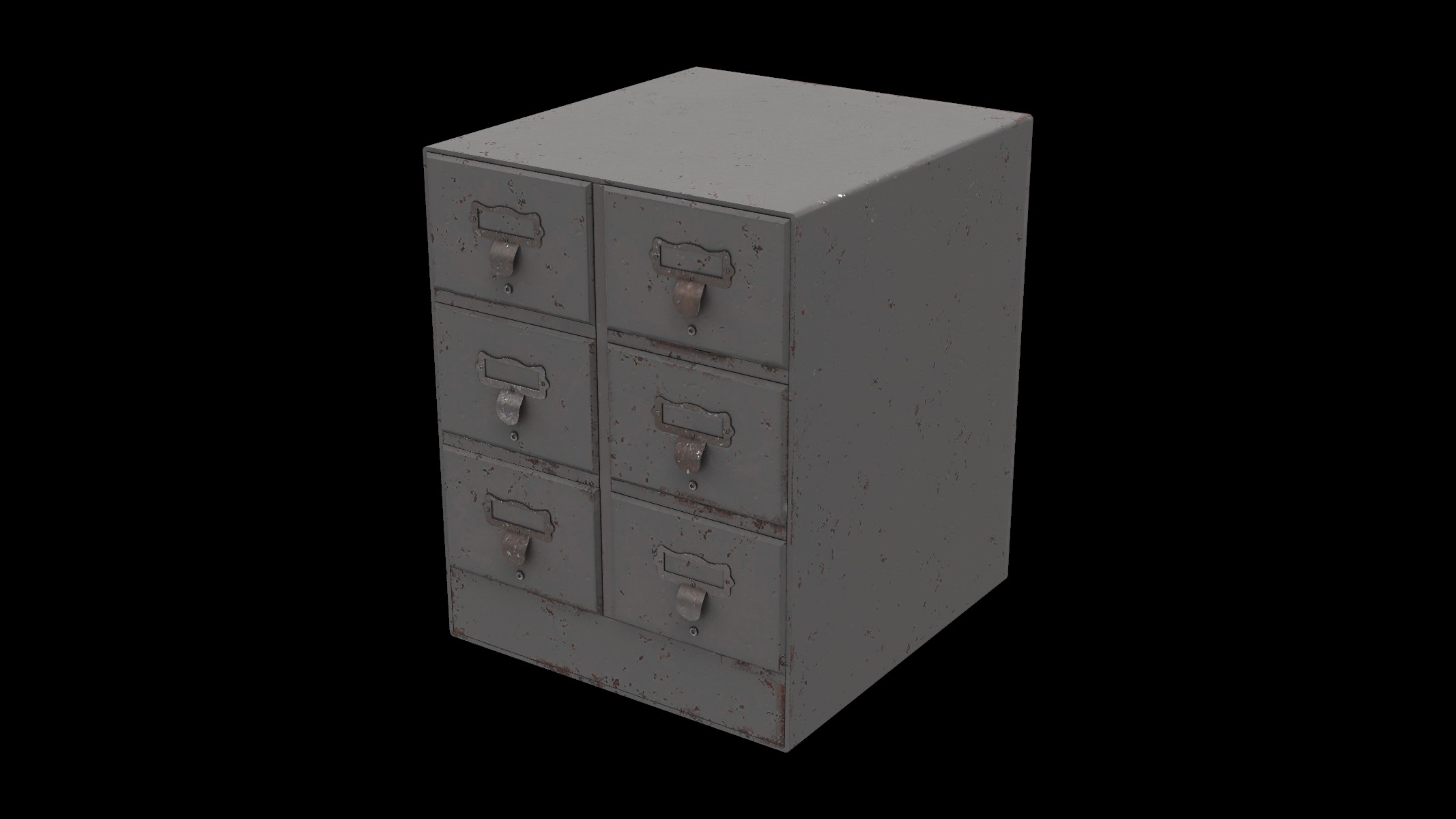 vintage desk organizer 3D model_3