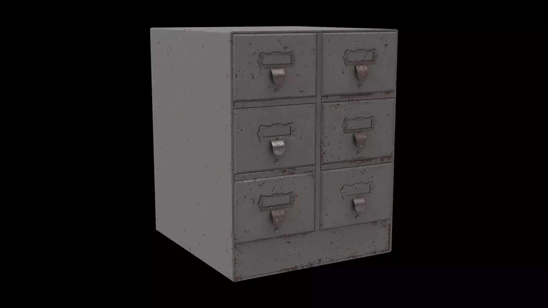 vintage desk organizer 3D model_0