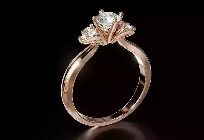 Women Ring 157 - HEART Ring for women