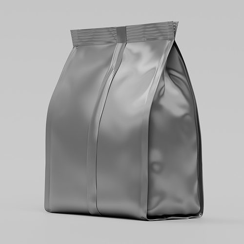 Food Packaging Quattro Seal Bag Package 3D Mockup 3D model 5