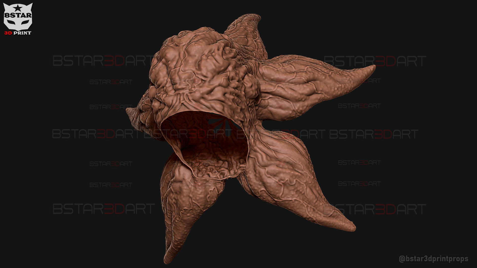 Demogorgon Mask - Stranger Things Cosplay 3D print model_33