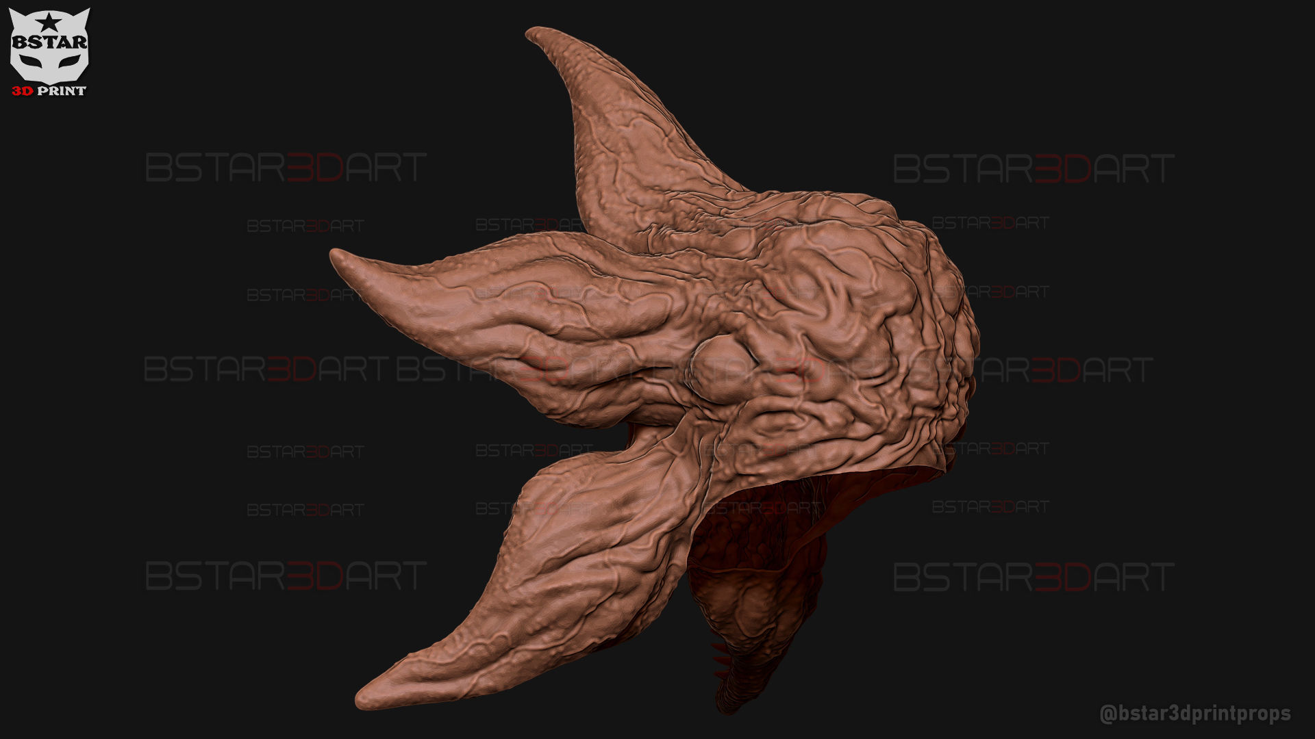 Demogorgon Mask - Stranger Things Cosplay 3D print model_32