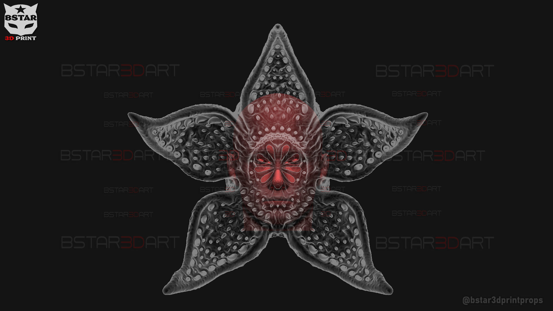 Demogorgon Mask - Stranger Things Cosplay 3D print model_37