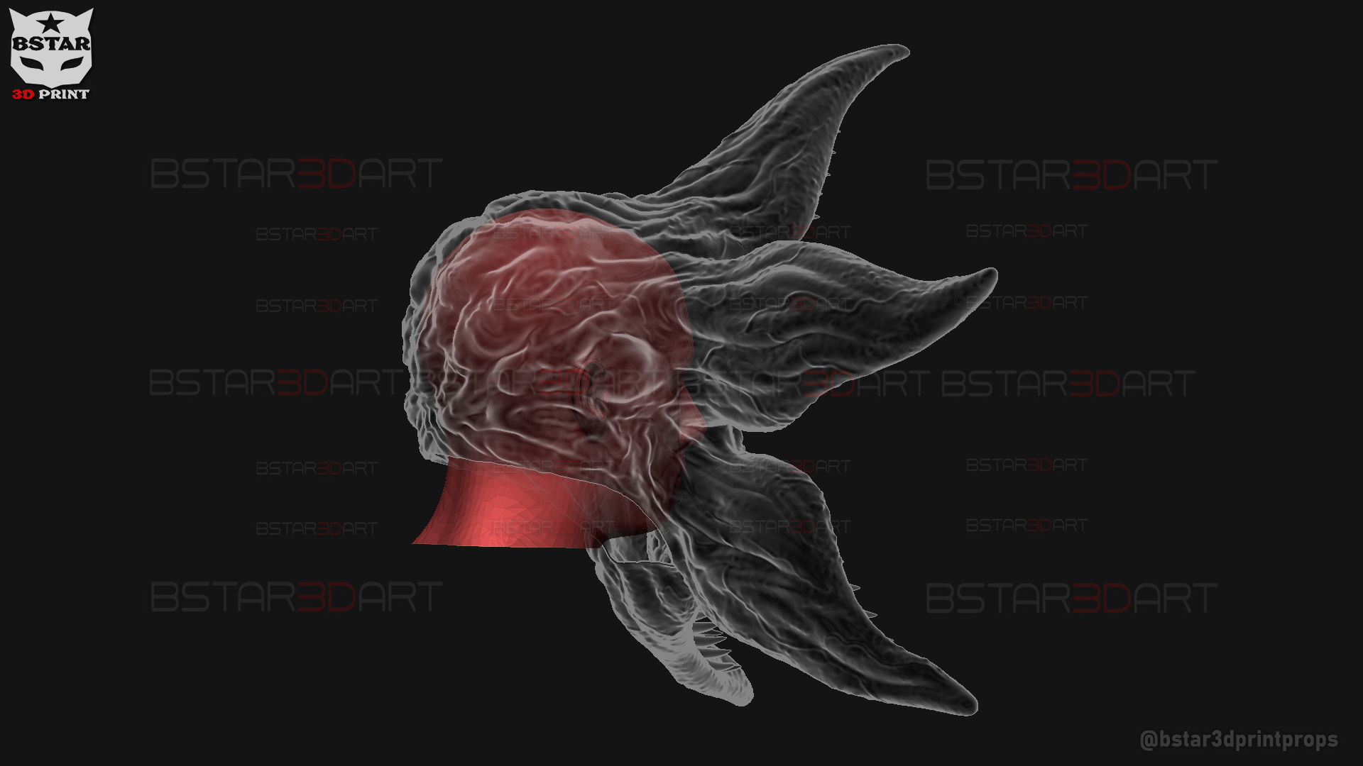 Demogorgon Mask - Stranger Things Cosplay 3D print model_38