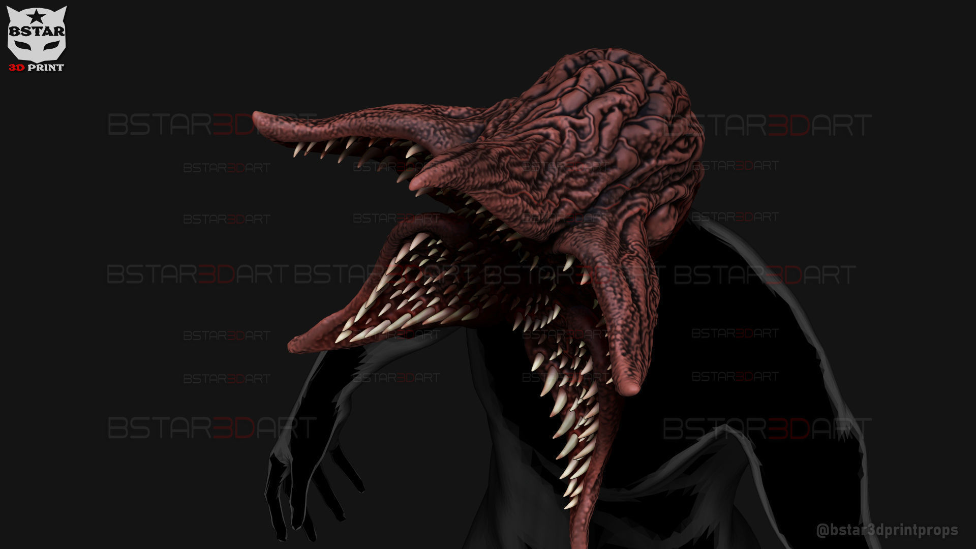 Demogorgon Mask - Stranger Things Cosplay 3D print model_23