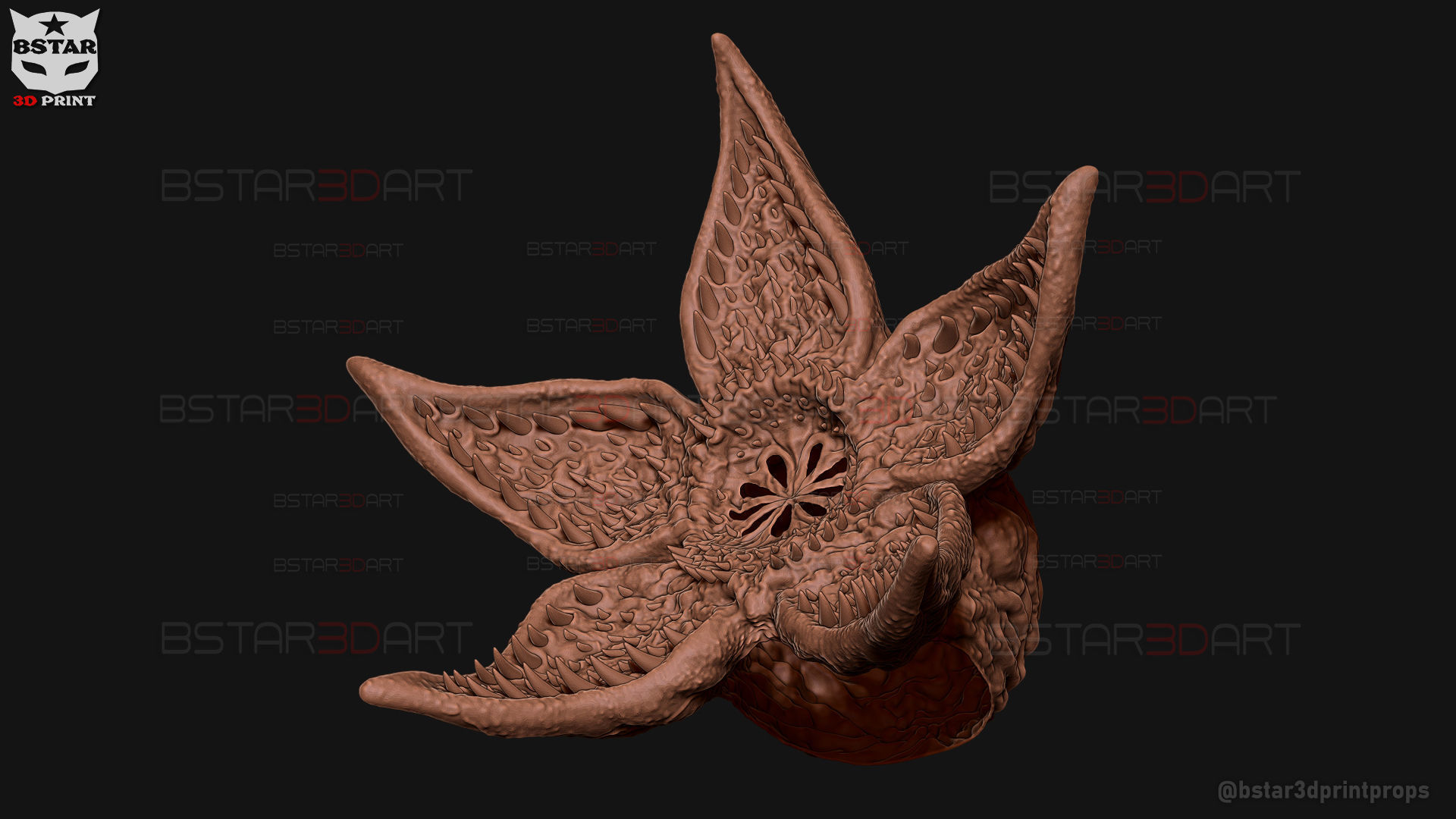 Demogorgon Mask - Stranger Things Cosplay 3D print model_35