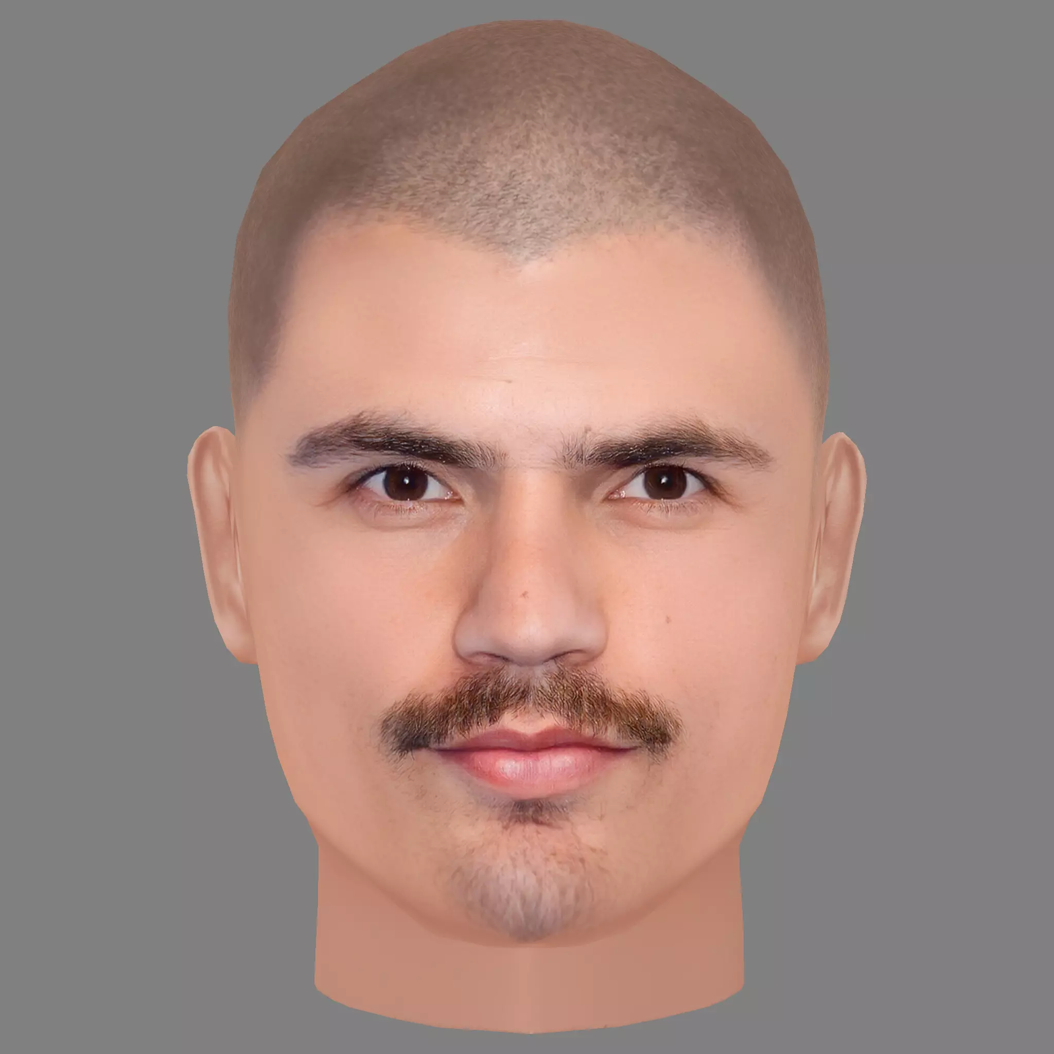 Hugo Diego Garcia Head - Low poly head for game Low-poly 3D model