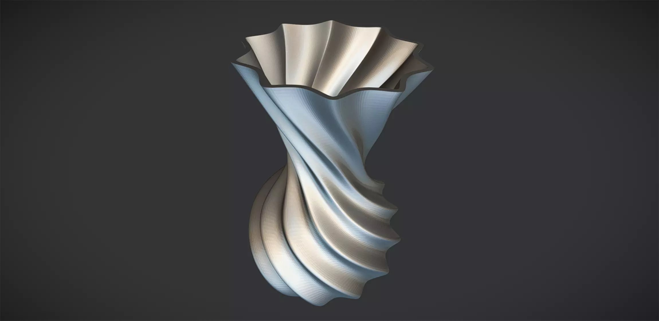 Flower vase 3D print model_0