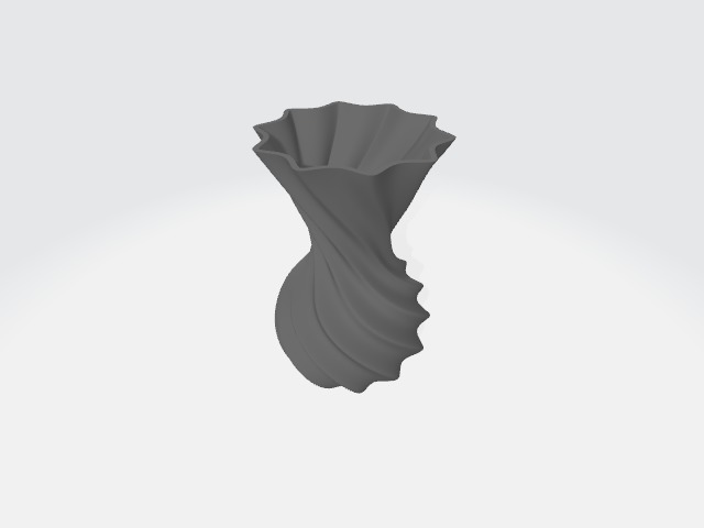 Flower vase 3D print model_1