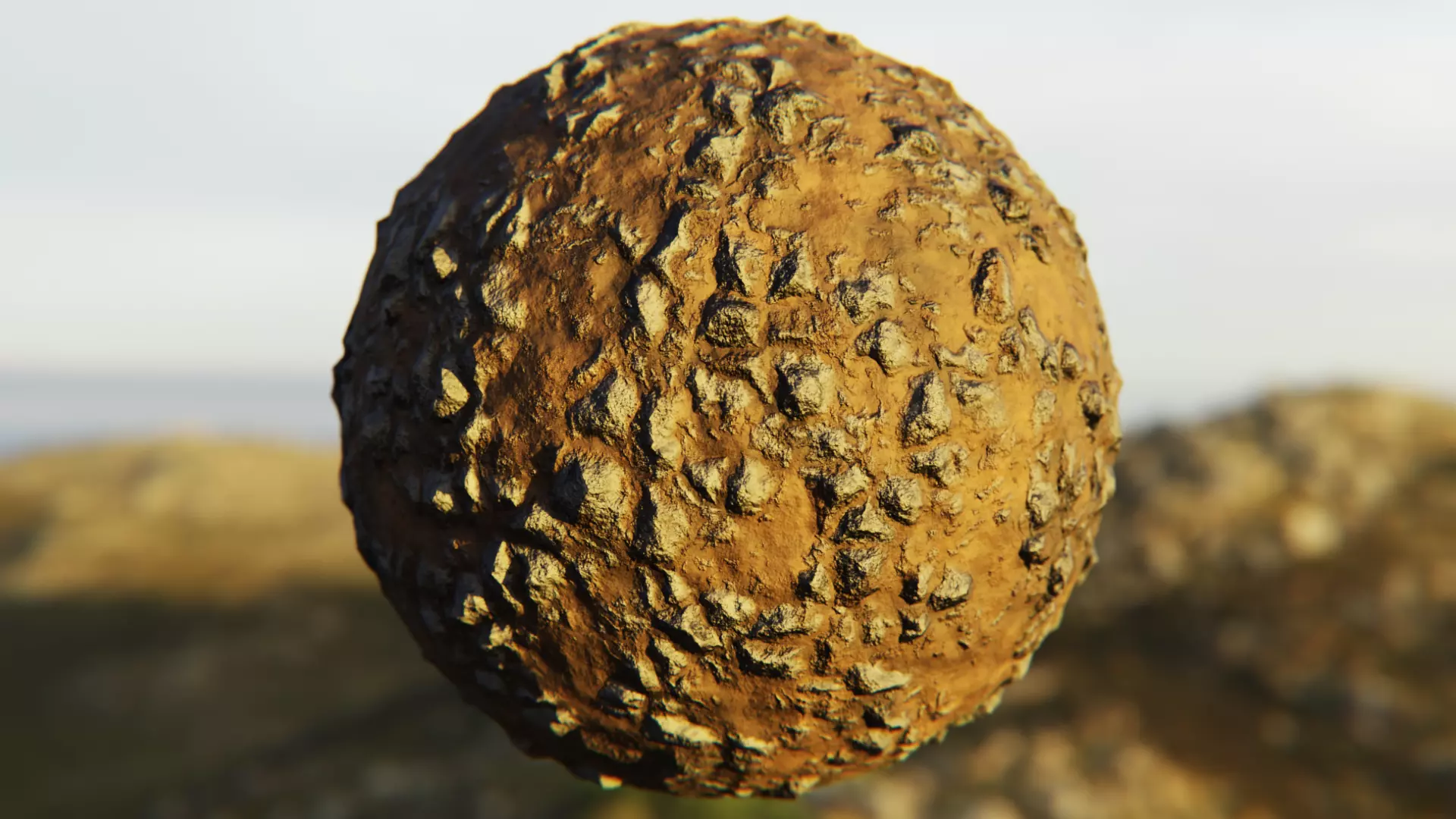 Photoreal Procedural Rocky Ground Material - Blender Texture_0