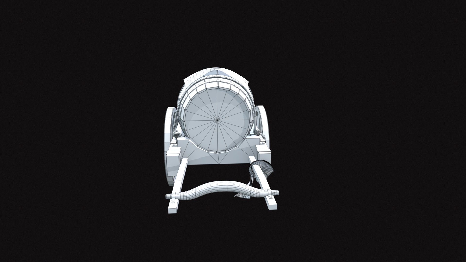 Medieval Carriage V17 Low-poly 3D model_9