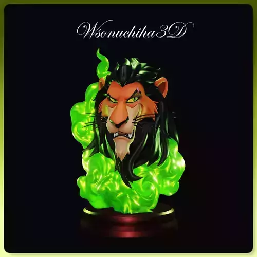 Scar Bust - Lion King - Disney