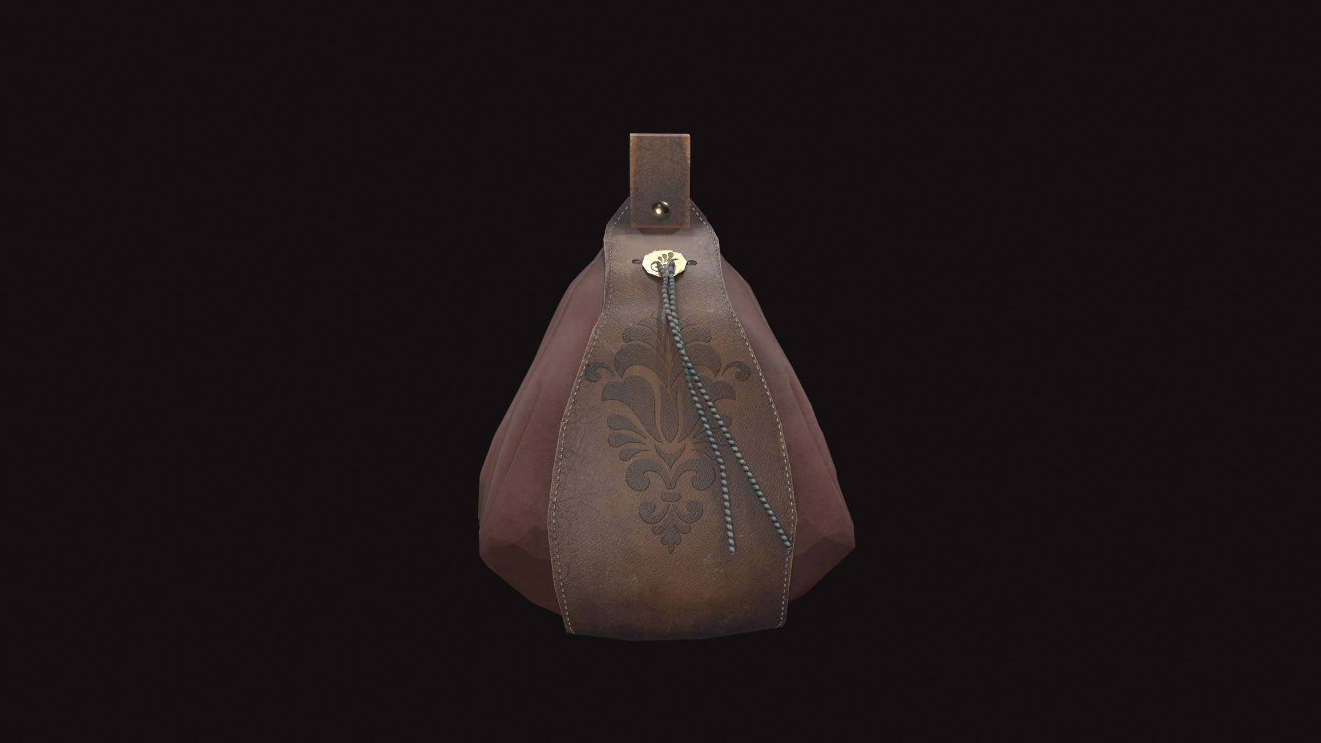 Bag V02 Low-poly 3D model_8