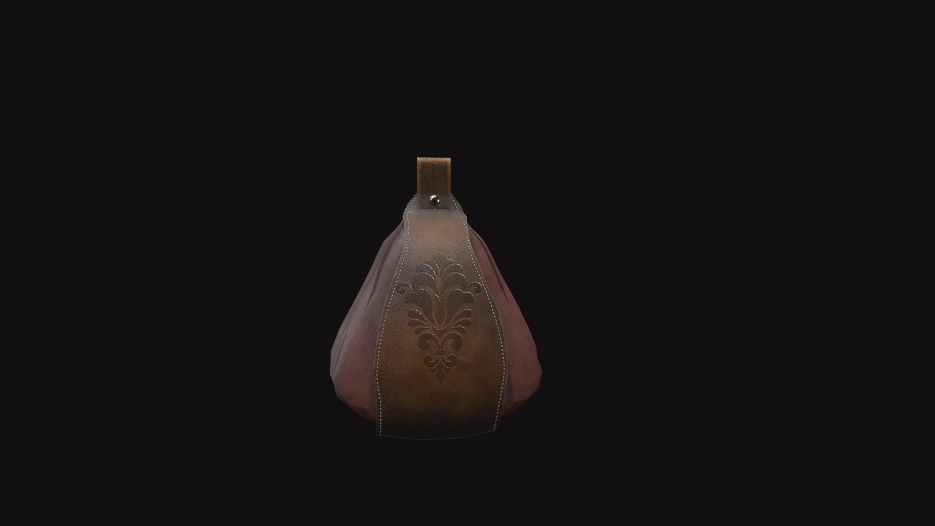 Bag V02 Low-poly 3D model_7