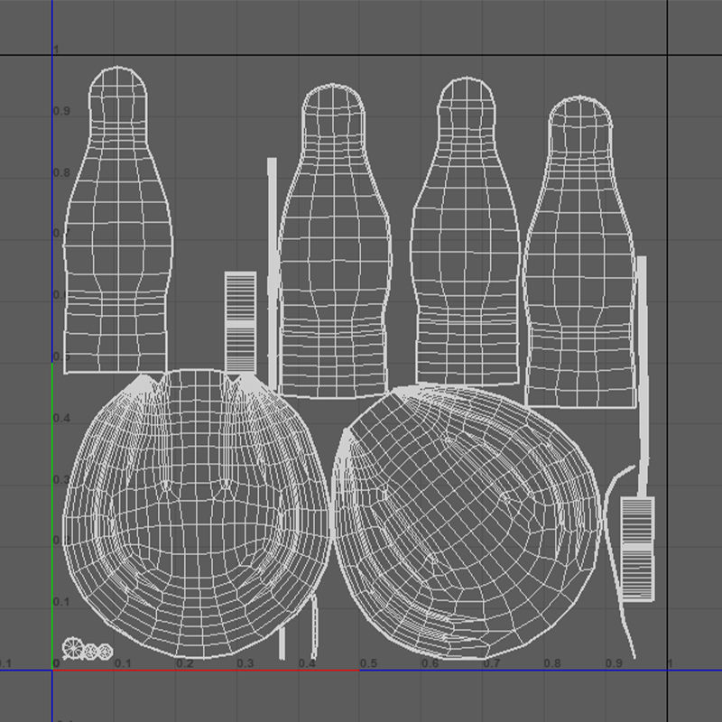 Bag V02 Low-poly 3D model_11