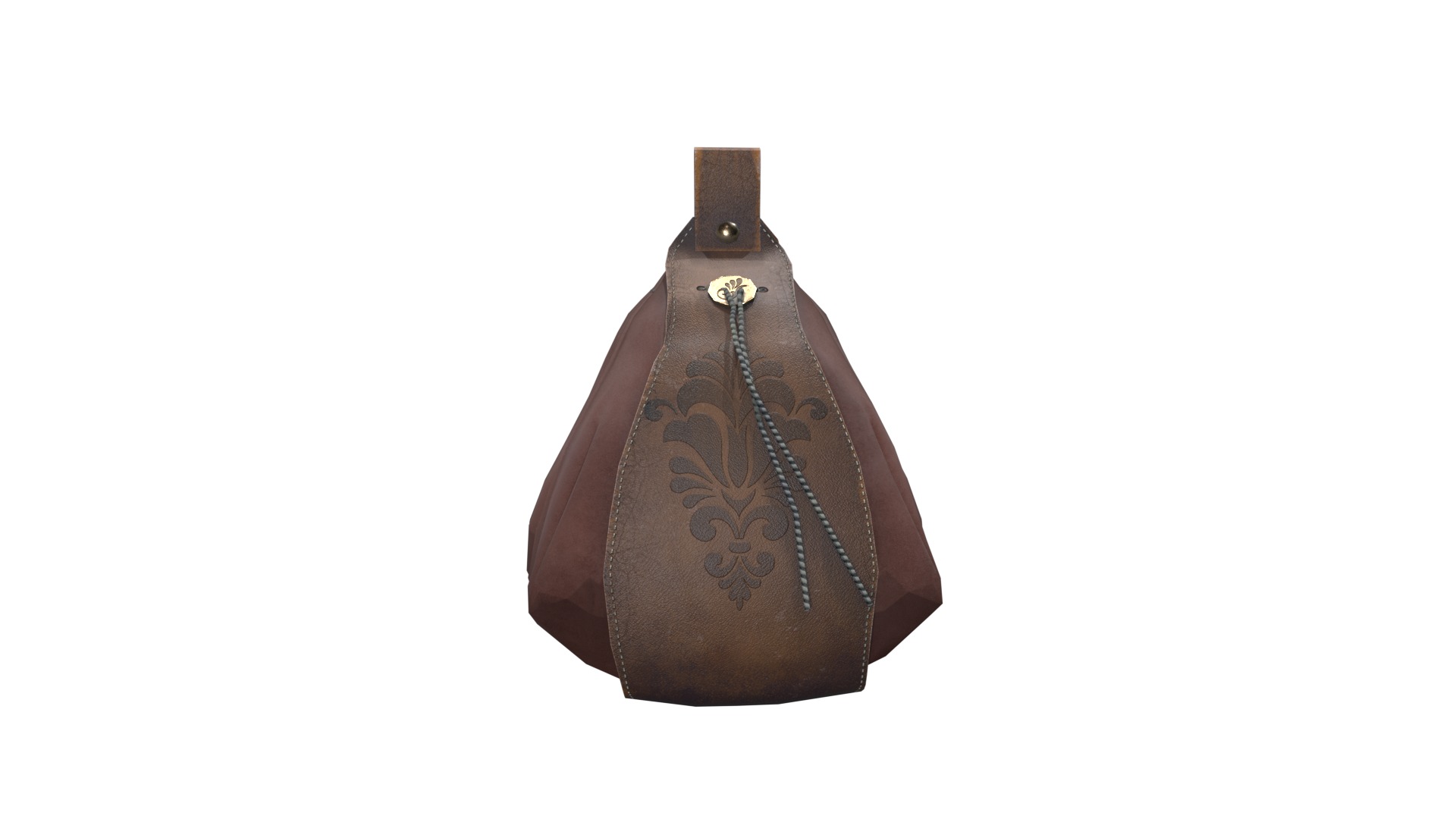 Bag V02 Low-poly 3D model_9