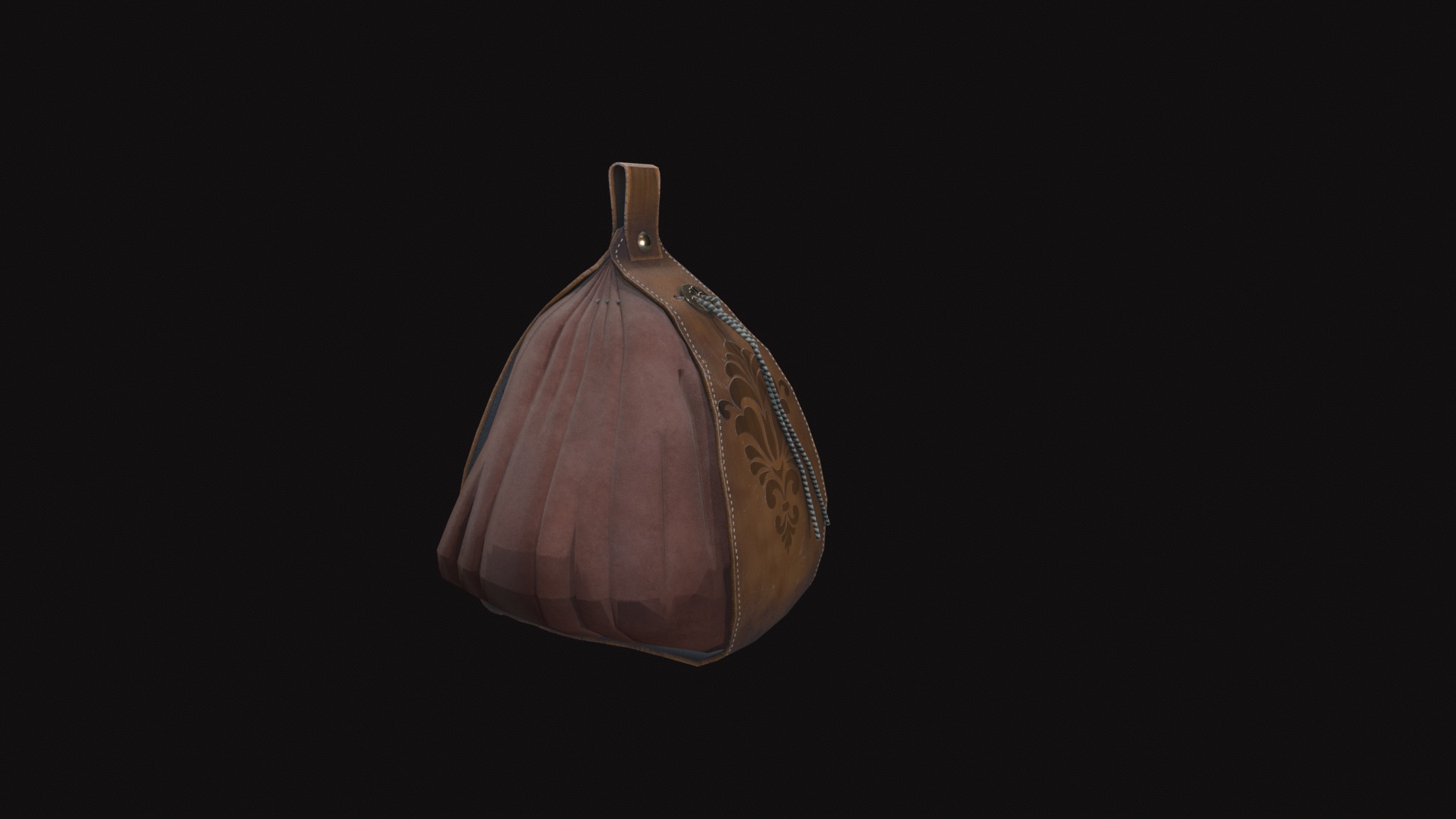 Bag V02 Low-poly 3D model_6