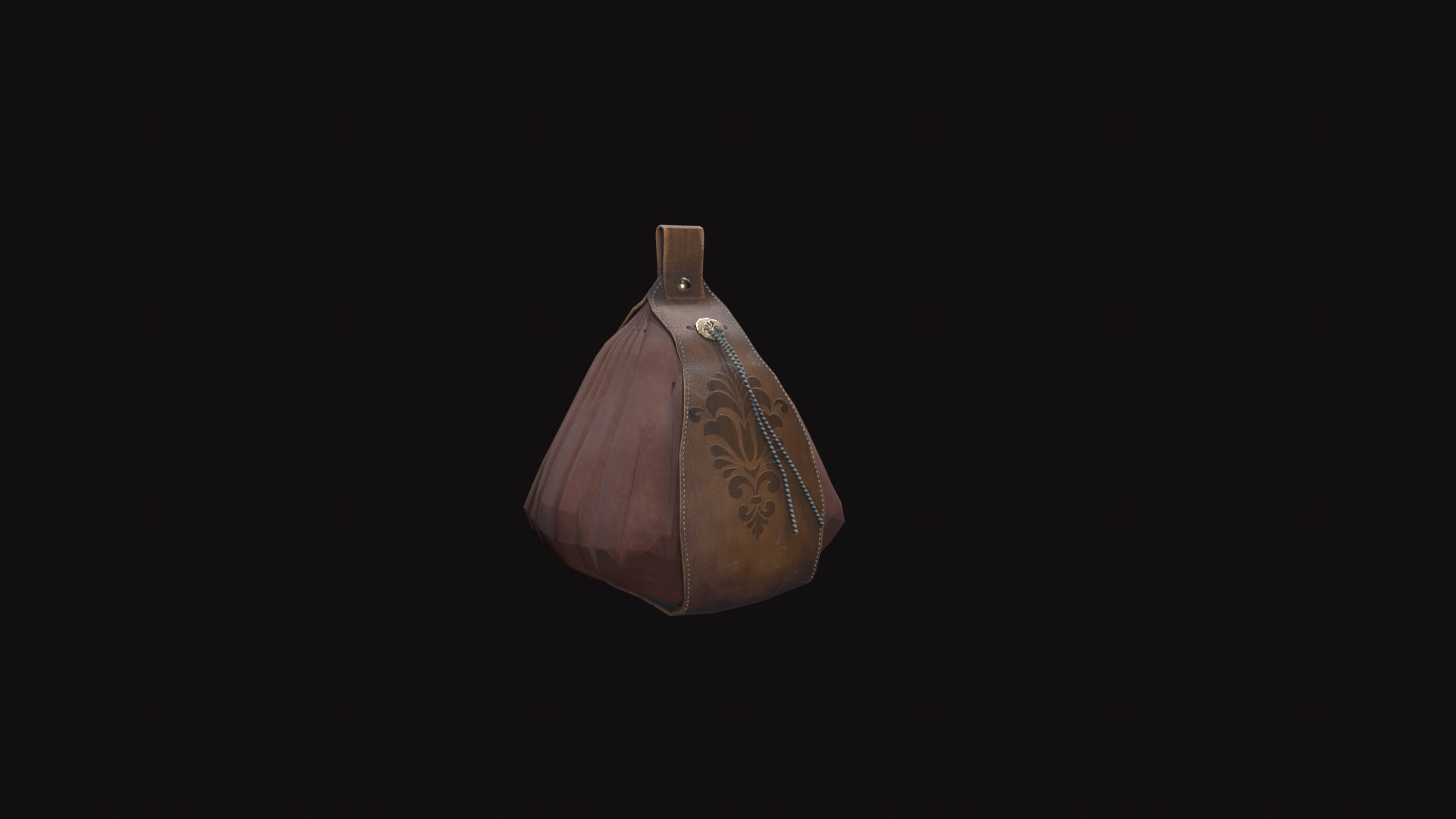 Bag V02 Low-poly 3D model_5
