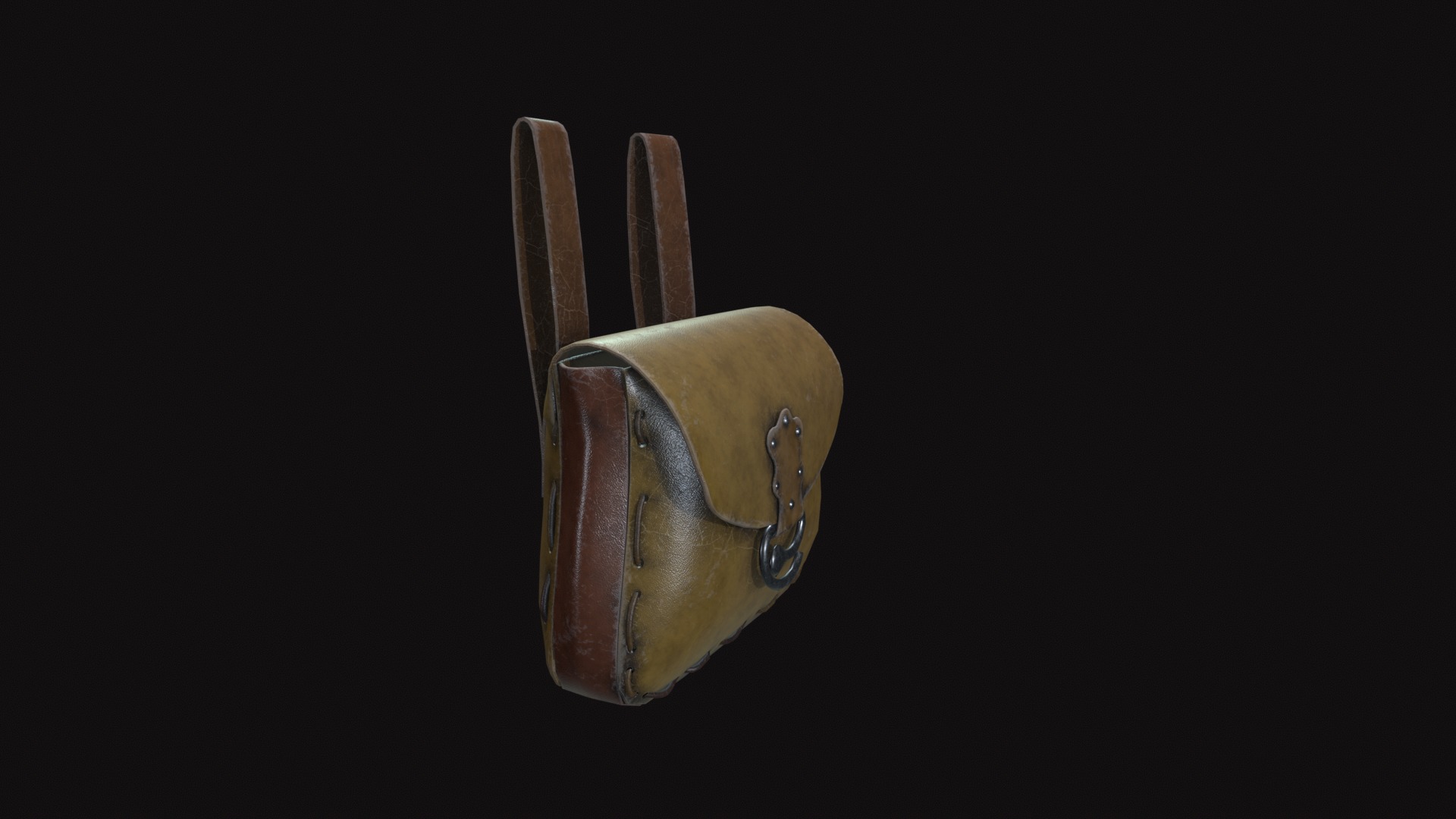 Bag V04 Low-poly 3D model_4