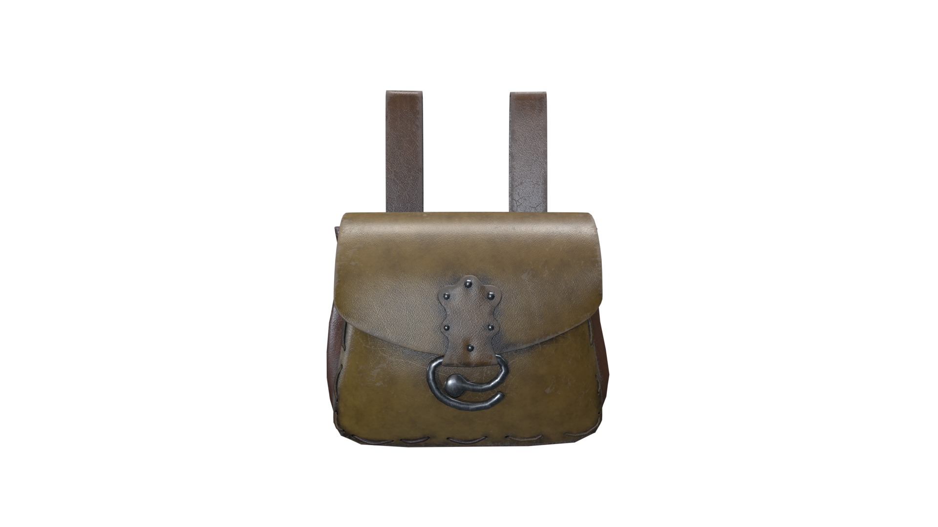 Bag V04 Low-poly 3D model_9