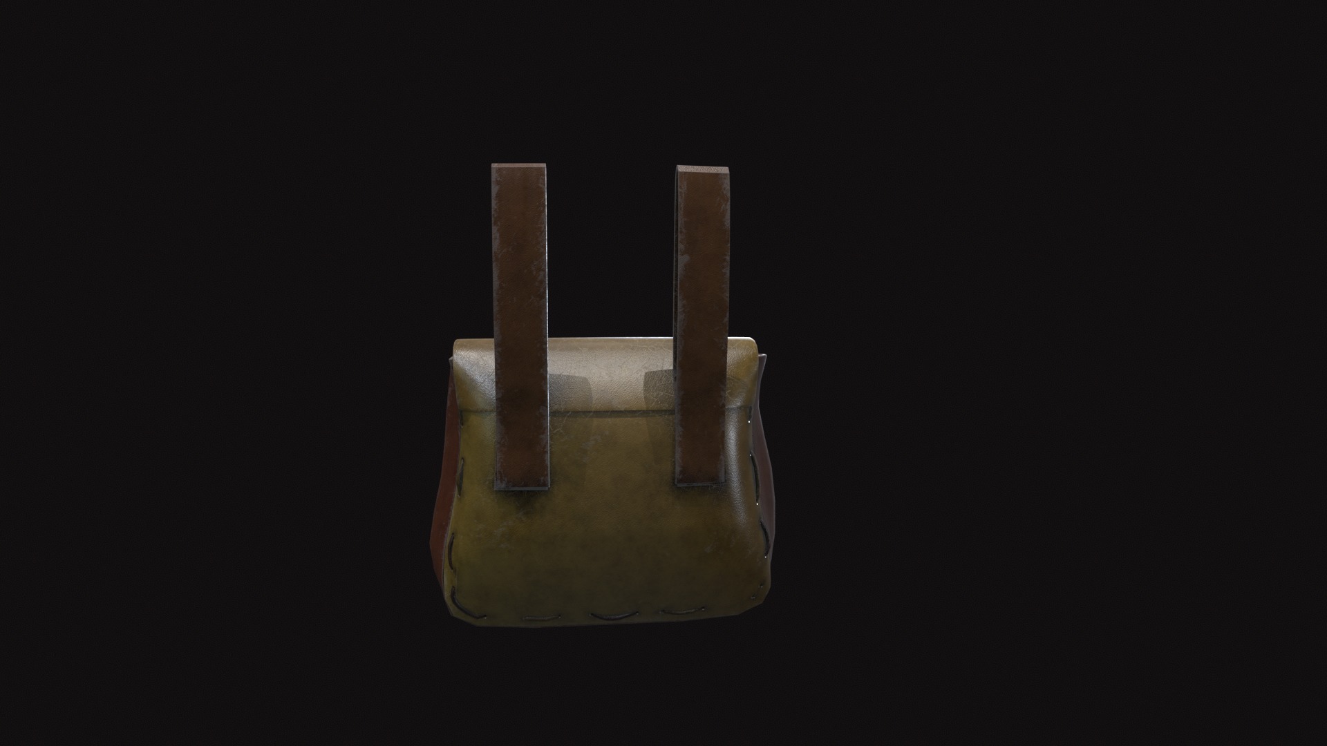 Bag V04 Low-poly 3D model_5