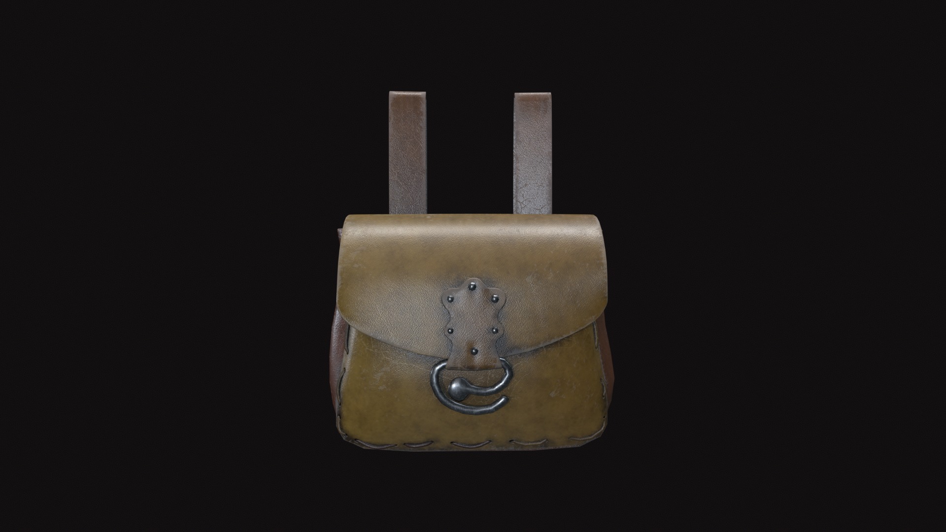 Bag V04 Low-poly 3D model_6