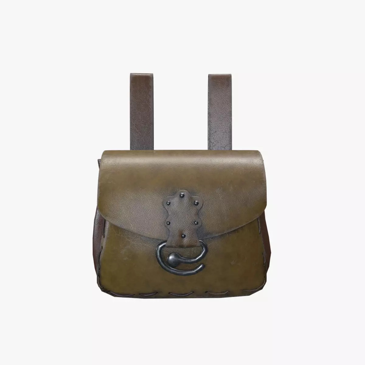 Bag V04 Low-poly 3D model_0