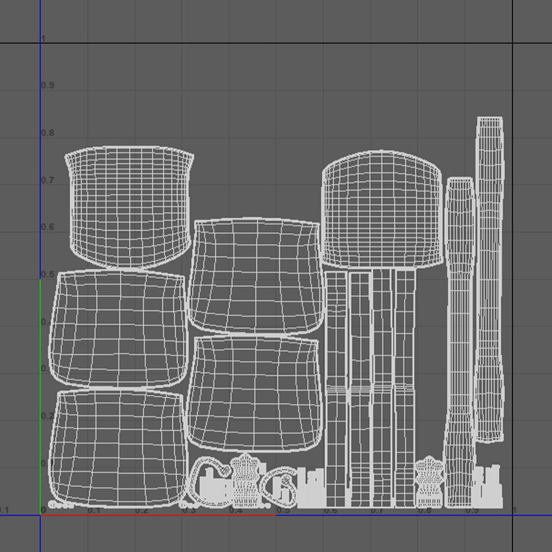 Bag V04 Low-poly 3D model_11