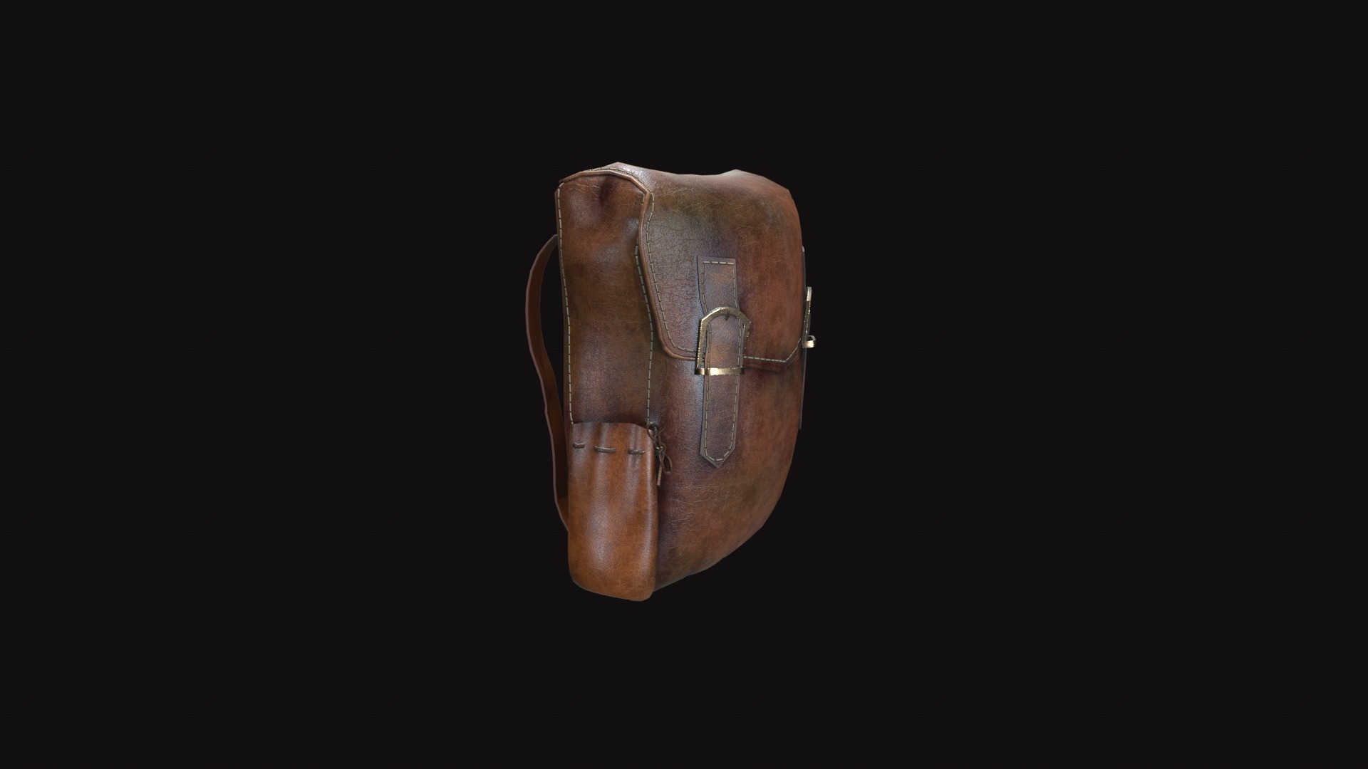 Bag V06 Low-poly 3D model_8