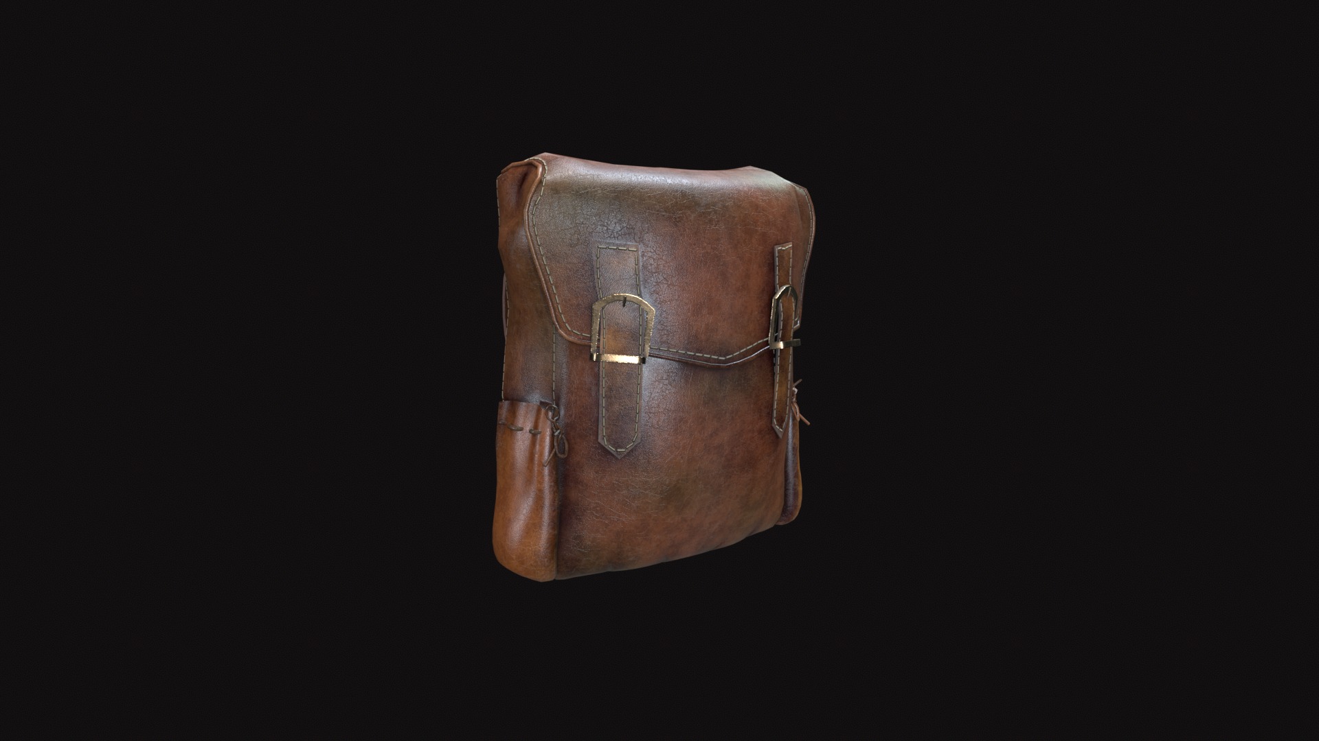 Bag V06 Low-poly 3D model_6