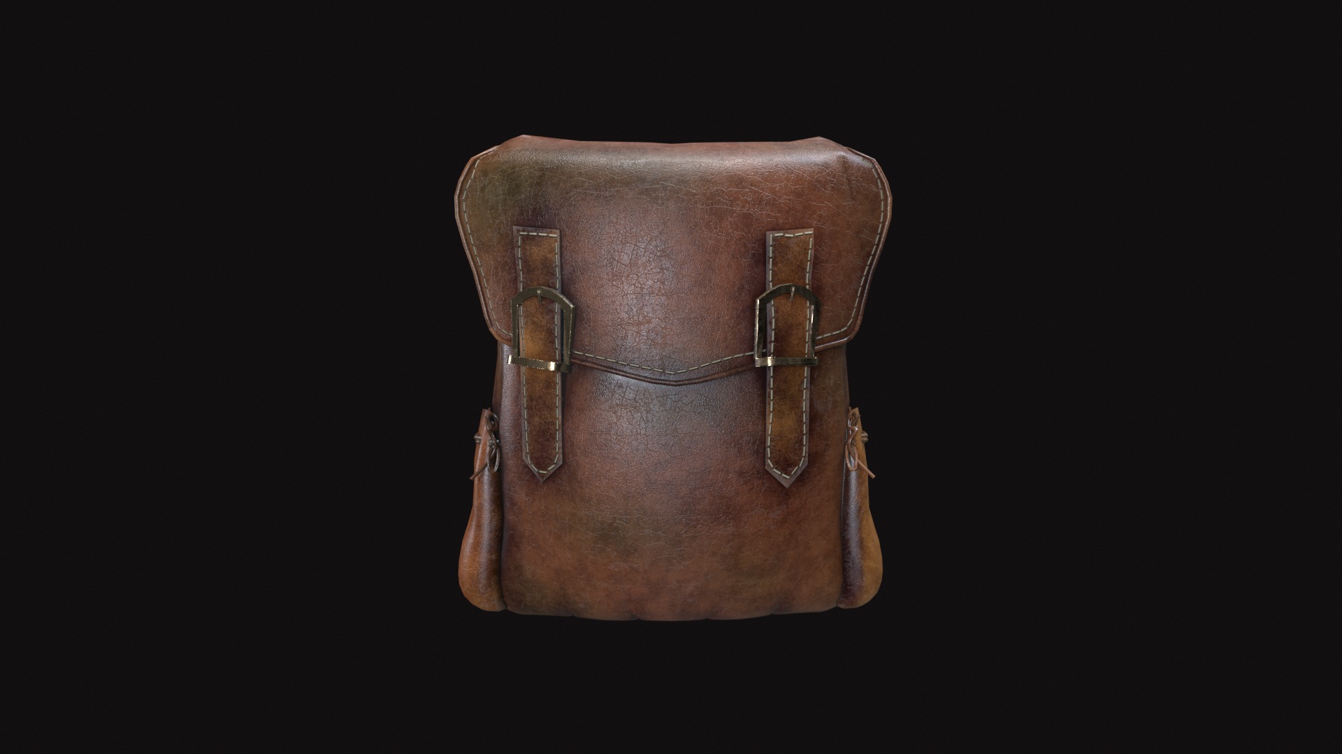 Bag V06 Low-poly 3D model_5