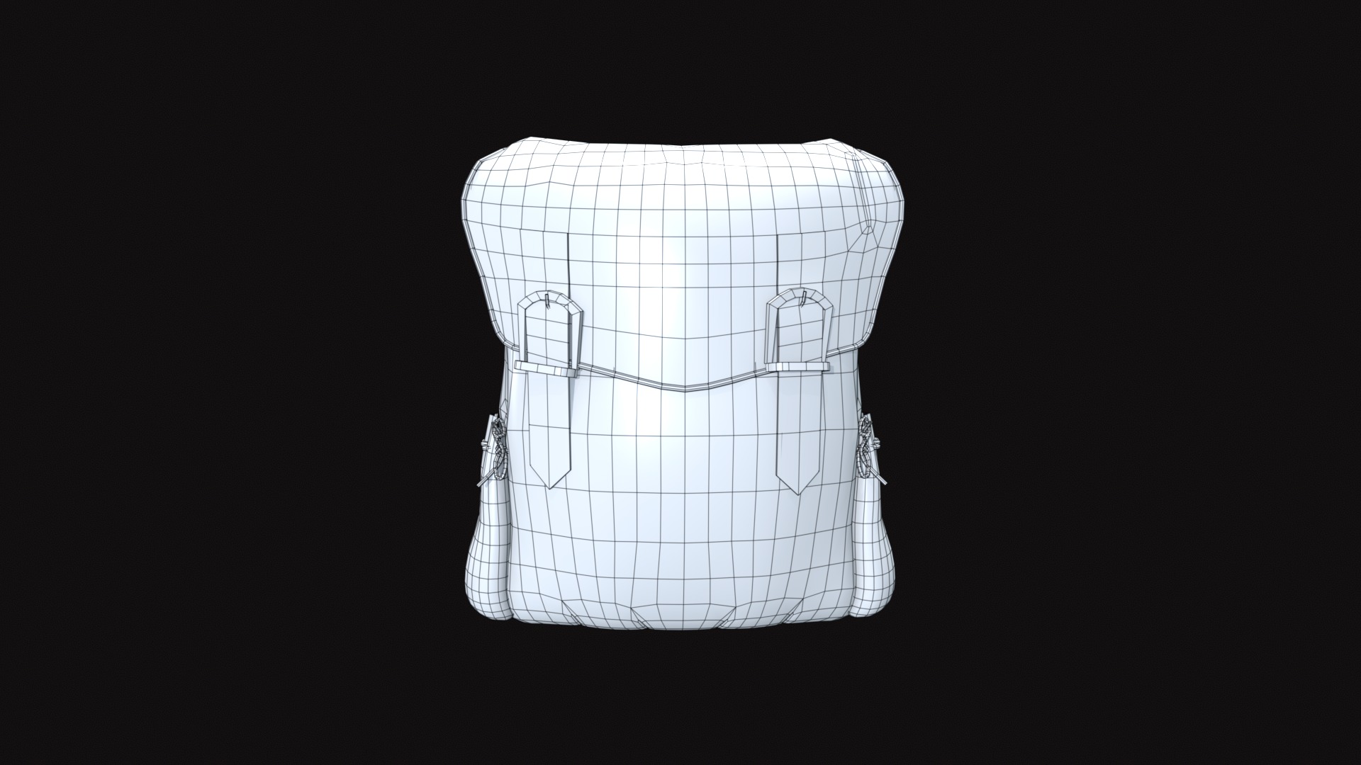 Bag V06 Low-poly 3D model_10