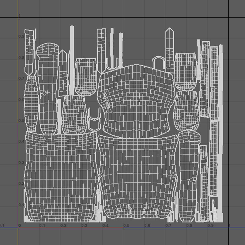 Bag V06 Low-poly 3D model_11