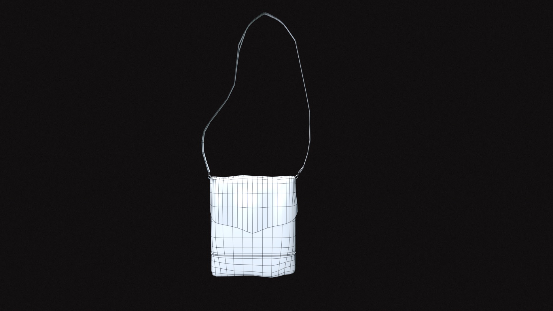 Bag V17 Low-poly 3D model_10