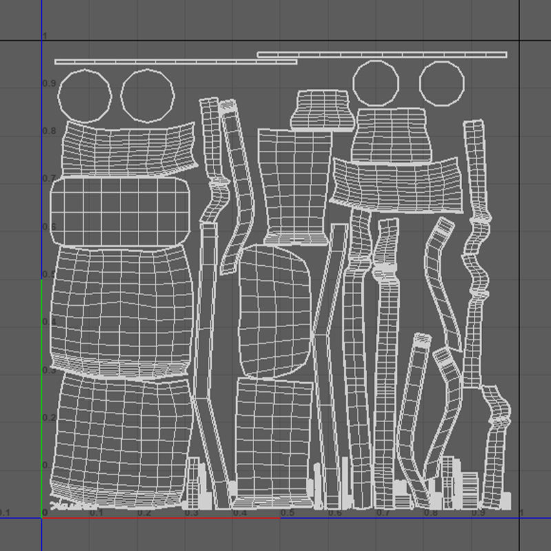 Bag V18 Low-poly 3D model_11