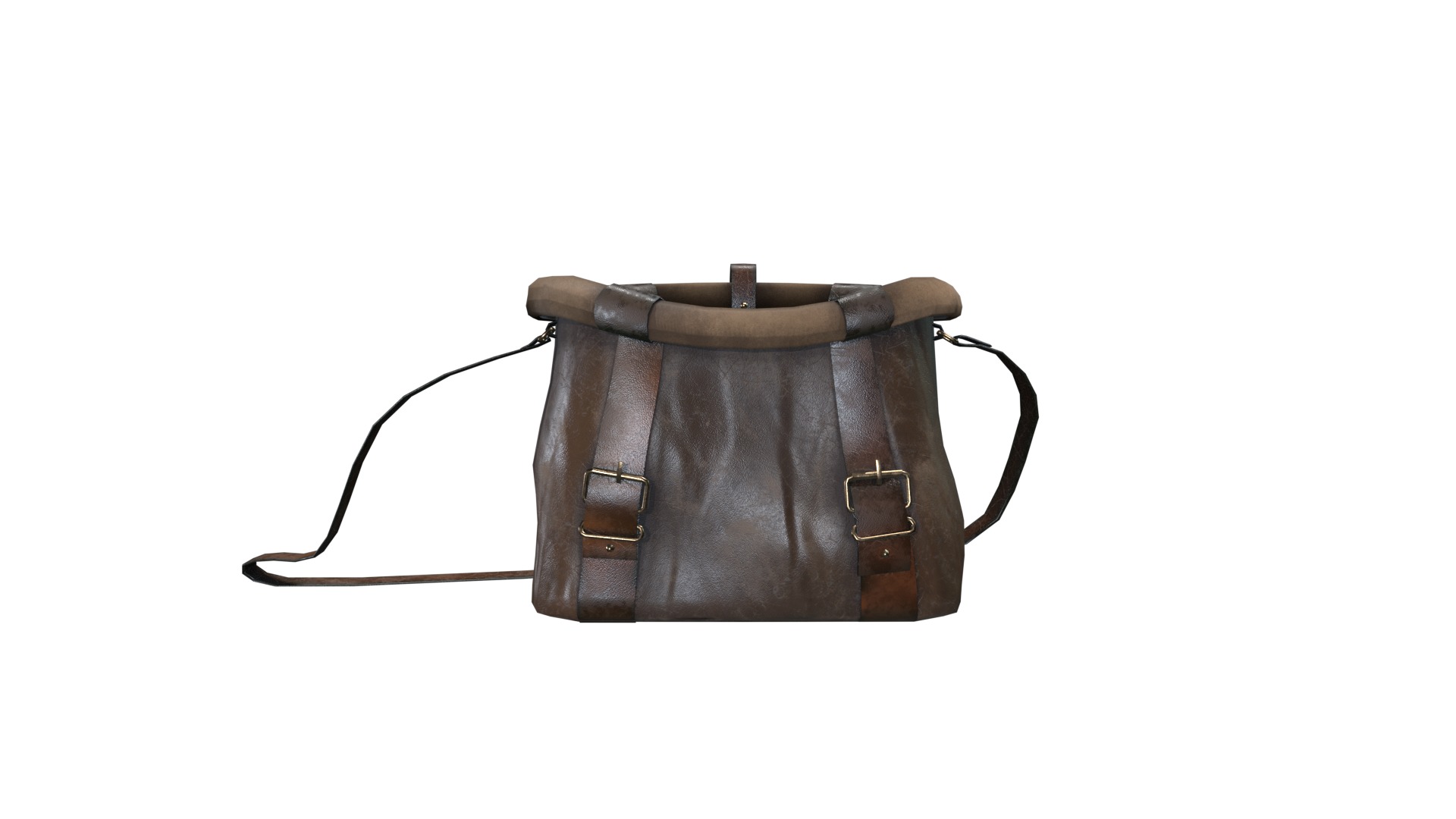 Bag V18 Low-poly 3D model_9