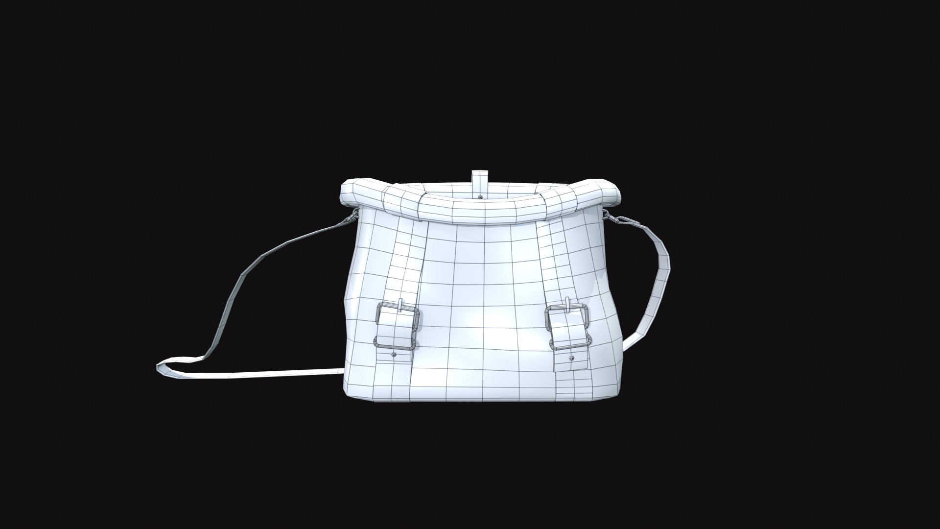 Bag V18 Low-poly 3D model_10