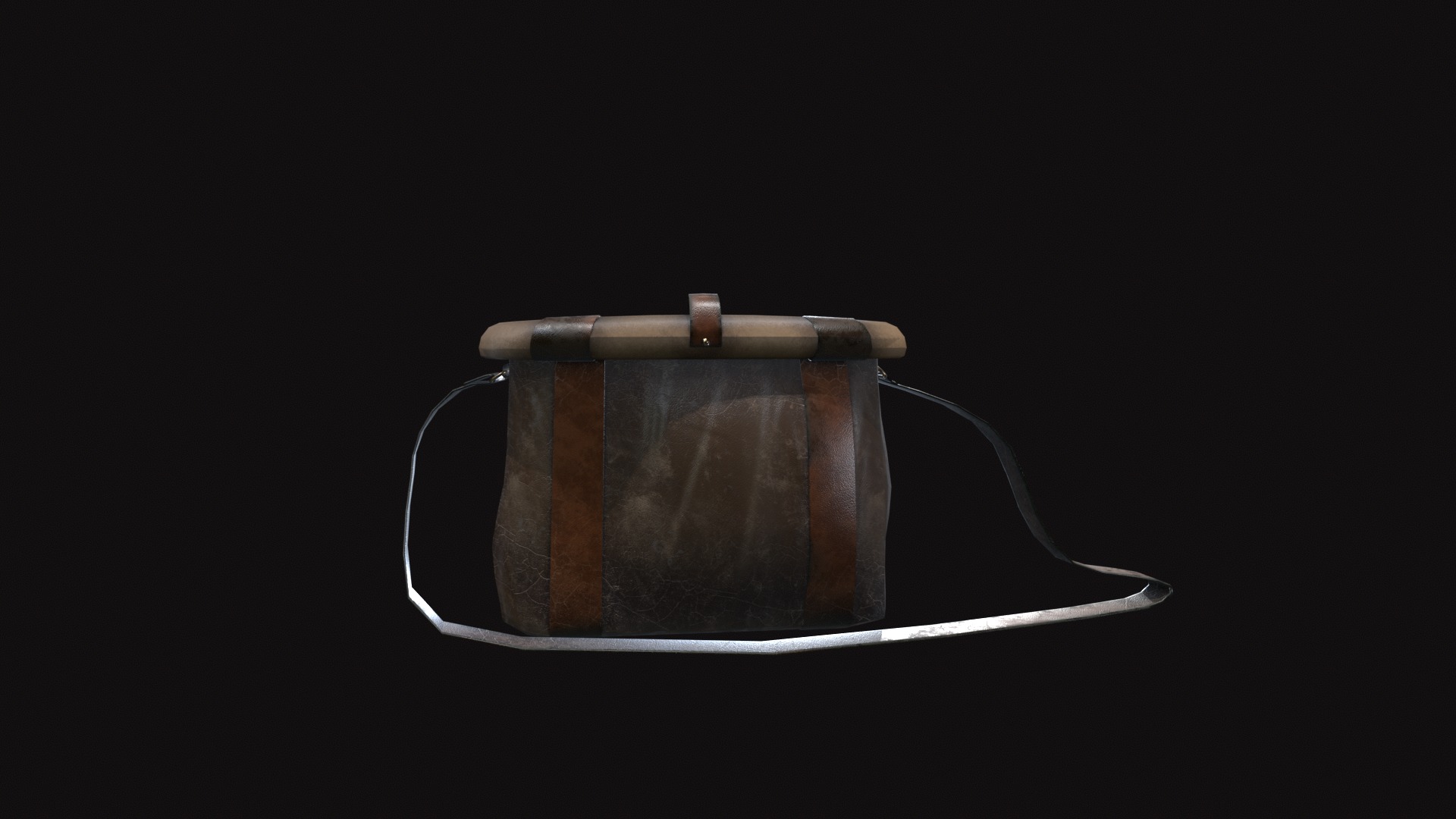 Bag V18 Low-poly 3D model_6