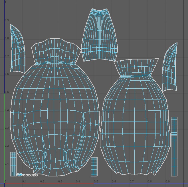 Bag V20 Low-poly 3D model_14