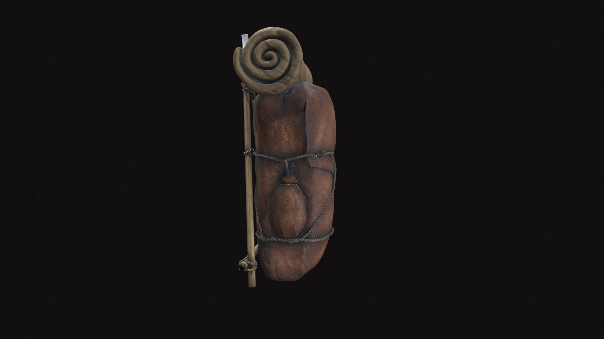 Bag V20 Low-poly 3D model_8