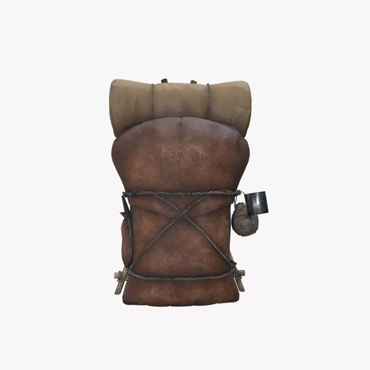 Bag V20 Low-poly 3D model_0