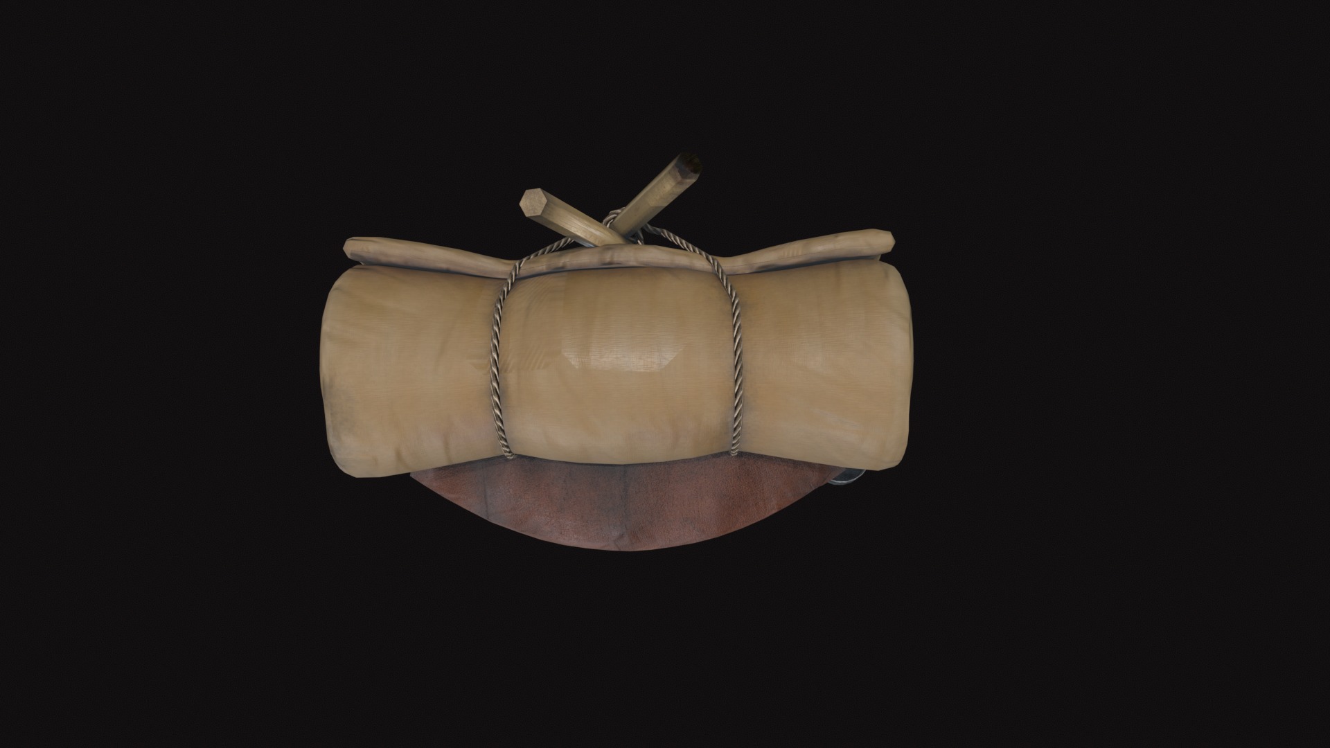 Bag V20 Low-poly 3D model_4