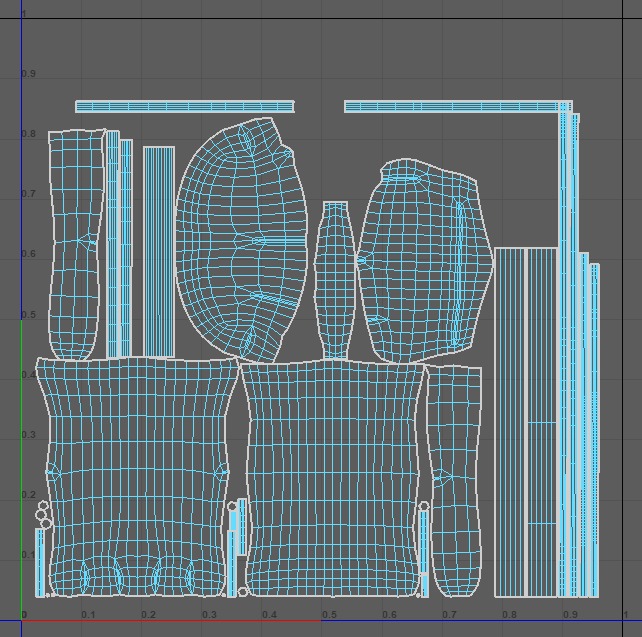 Bag V20 Low-poly 3D model_15