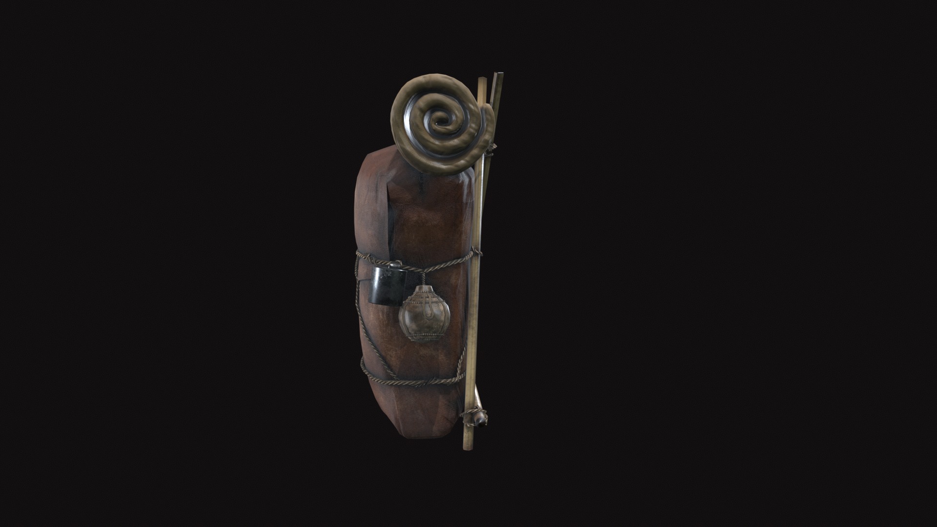 Bag V20 Low-poly 3D model_2